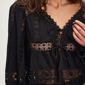 Free People Sweet Dreams Top Ivory NWT Size L